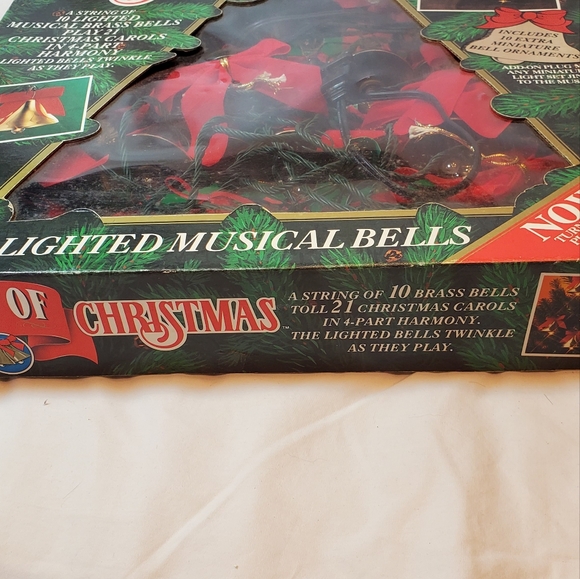 Bells Of Christmas Vtg 1992 Mr Christmas Musical Brass Bells Remote Control - Picture 12 of 14